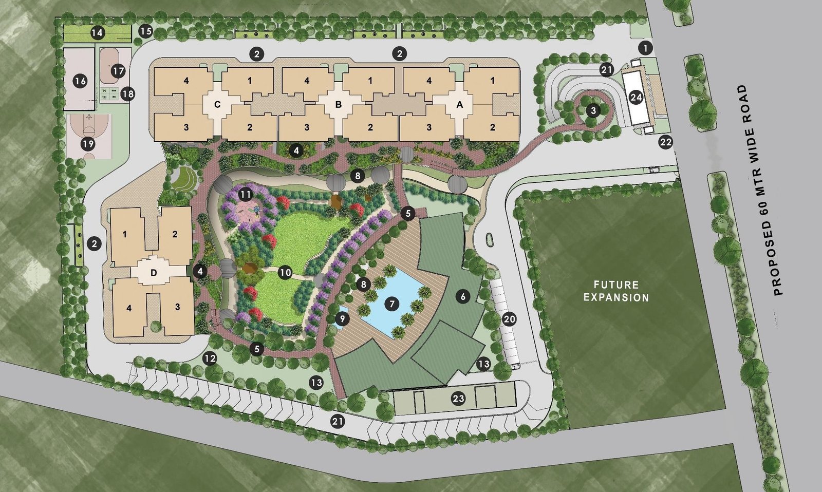 Conscient PARQ master plan, Sector 80 Gurugram