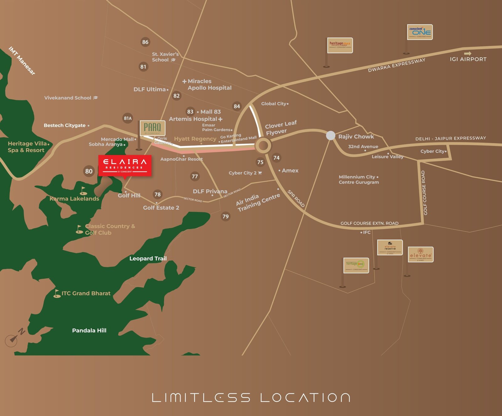 Elaira Residences master plan, Sector 80 Gurugram